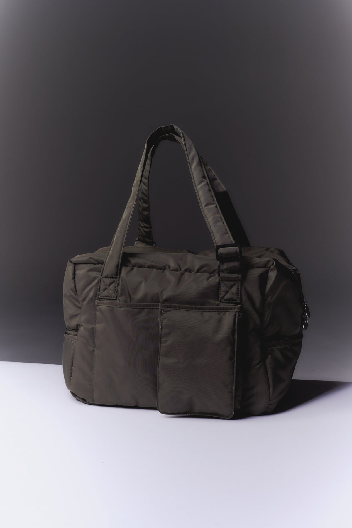 mamita マザーズバッグ - アッシュグリーン & ギンガムチェック